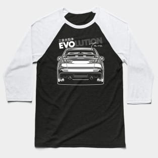 Lancer Evolution X (White Print) Baseball T-Shirt